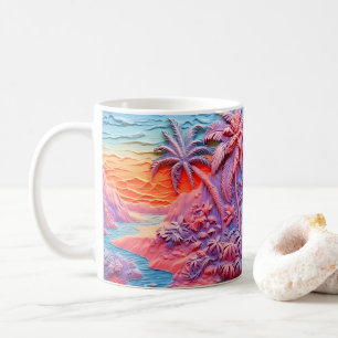 3D-Tittar färgat fack Kaffemugg