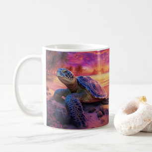 3D Tittar havssköldpaddsbuss Kaffemugg
