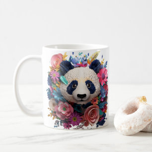 3D-Tittar Panda Bear Kaffemugg