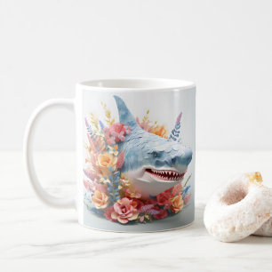 3D-Tittar tryckt haj Kaffemugg