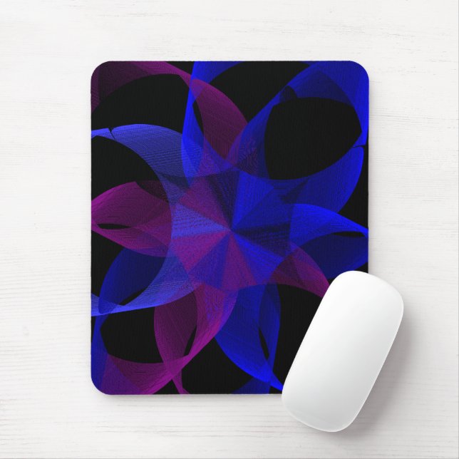 3D To 2D Cylinder Ring Geometric Mouse Pad Musmatta (Med mus)