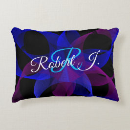 3D To 2D Geometric Cylinder Ring Accent Pillow Prydnadskudde