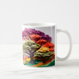 3D träd Kaffemugg