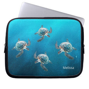 3D Turtles-kusten Laptop Fodral