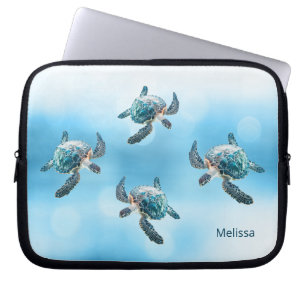 3D Turtles-kusten Laptop Fodral