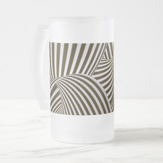 3D Twists Frosted Beer Mugg (Framsida vänster)