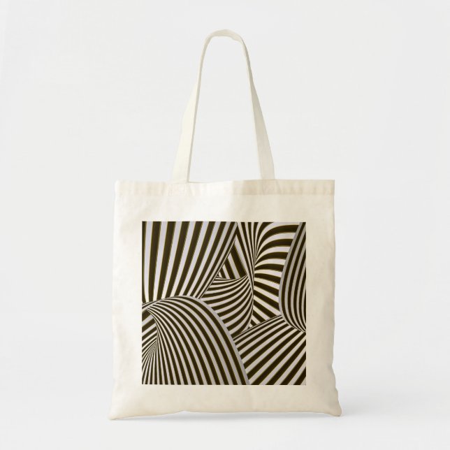 3D Twists Tote Bag Tygkasse (Framsidan)