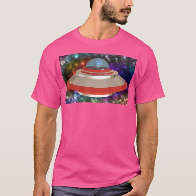 3D Ufo T Shirt (Framsida)