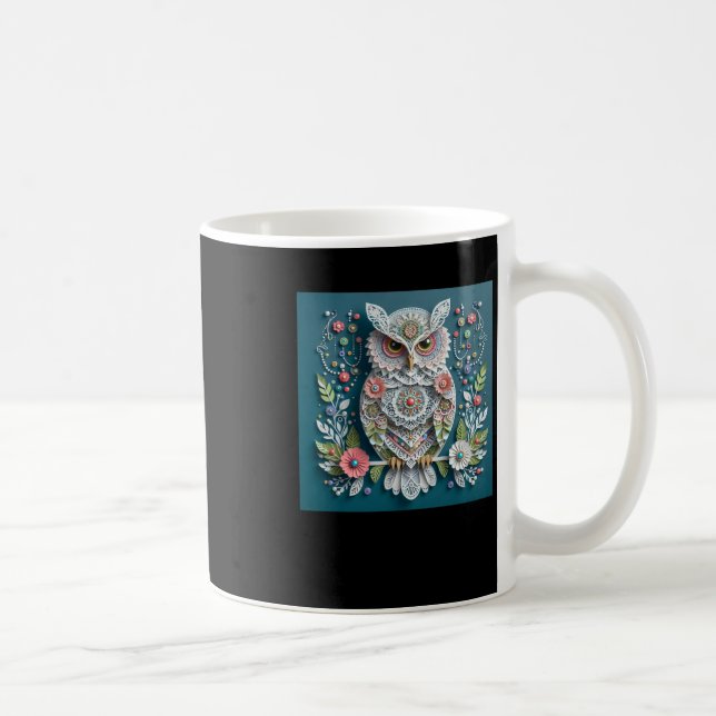 3d Uggla #10 Kaffemugg (Höger)