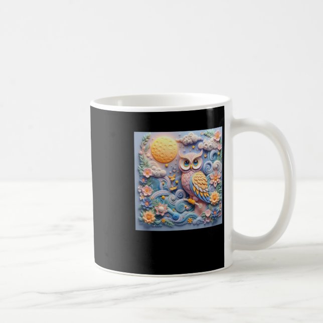3d Uggla #12 Kaffemugg (Höger)