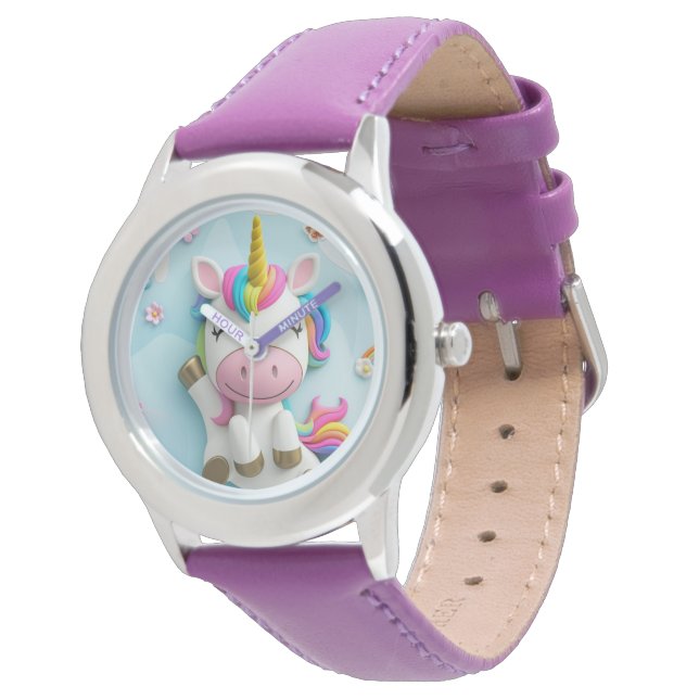 3D Unicorn Kids Watch Armbandsur (Vinklad)