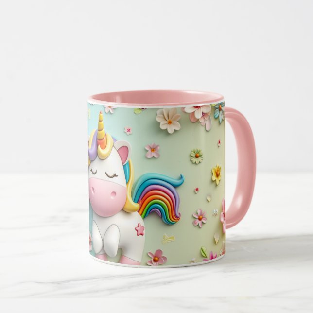 3D Unicorn Mugg (Framsida höger)