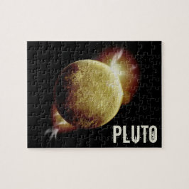 3d universum-illustration för gulten Pluto-planet Pussel