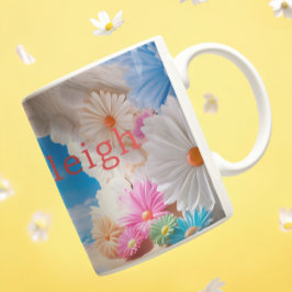 3D-utseende för 3D-Blommigt för personlig Kaffemugg