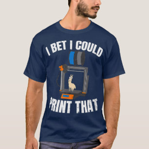 3D-utskrift design I-format jag skulle kunna skriv T Shirt