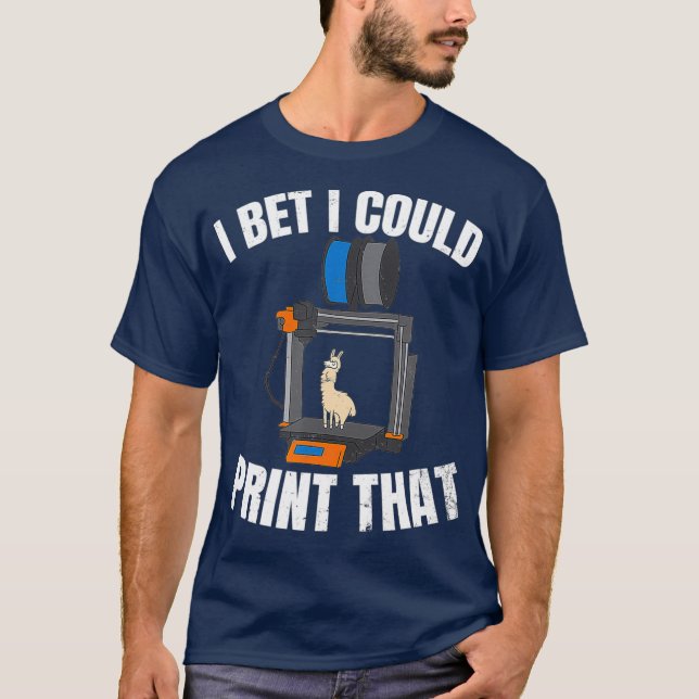 3D-utskrift design I-format jag skulle kunna skriv T Shirt (Framsida)