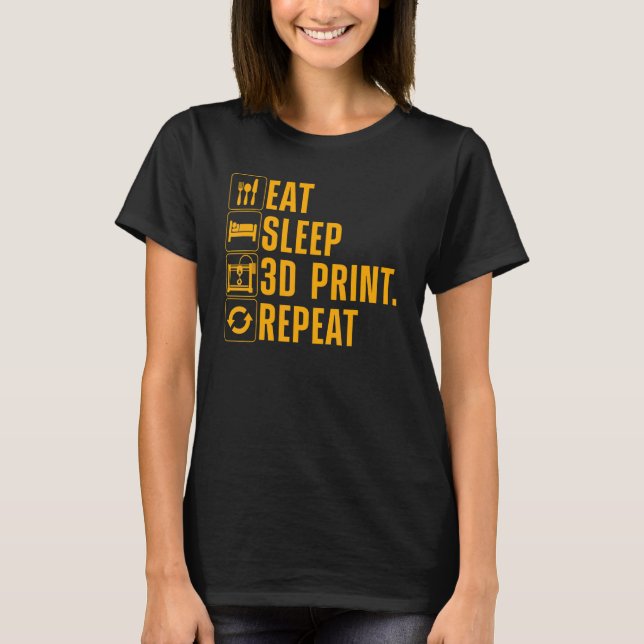 3D-utskrifter för män Kvinnor 3D-utskrift T Shirt (Framsida)