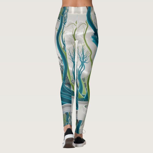 3D-utskriftstyp Leggings (Baksida)