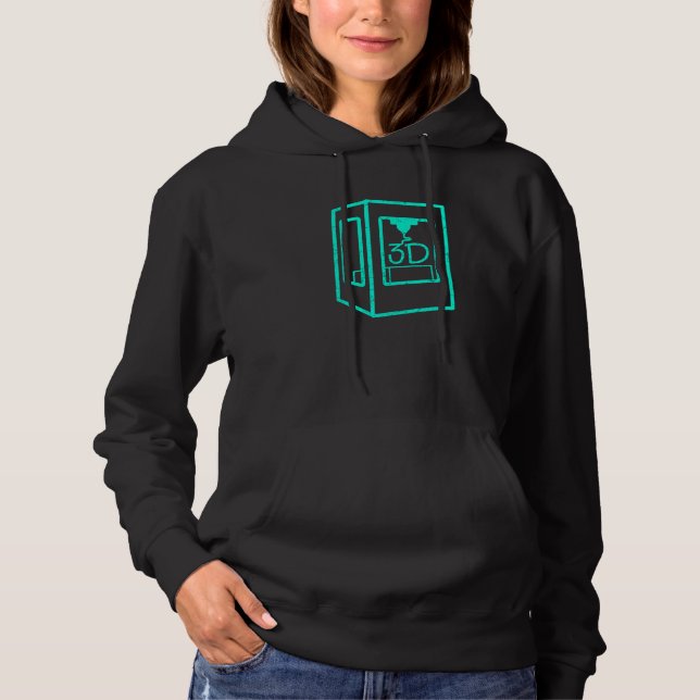 3d-utskriftsutrustning för 3d-skrivare och modellv t shirt (Framsida)
