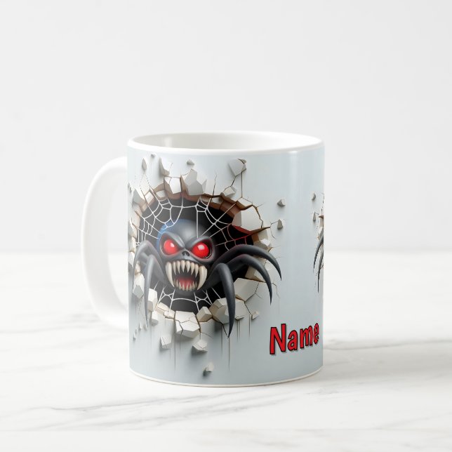 3D-utskriven smetrisk spider Kaffemugg (Framsida vänster)