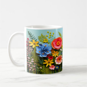 3D-Vild Blommor, design Kaffemugg