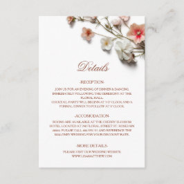 3D Vilda Blommor Vita Tilläggskort