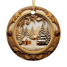 3D Vinterskåp i träsket i Skogen