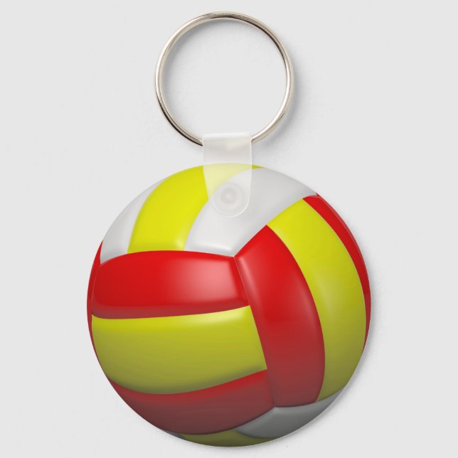 3D volleyball boll Nyckelring (Framsida)