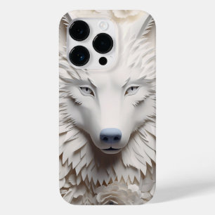 3D White Varg Ansikte