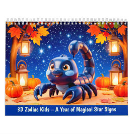 3D Zodiac Kids – Ett år av magiska stjärntecken Kalender