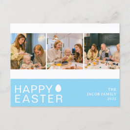 3foto för Modern Blating Påsk Family Helg Vykort