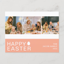 3foto för Modern Blating Påsk Family Helg Vykort