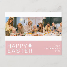 3foto för Modern Blating Påsk Family Helg Vykort