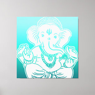 3FT x 3FT GANESH VÄGGGRAFIK Canvastryck
