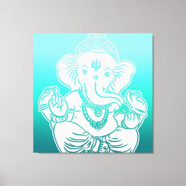 3FT x 3FT GANESH WALL-GRAFISK ART Canvastryck (Framsida)