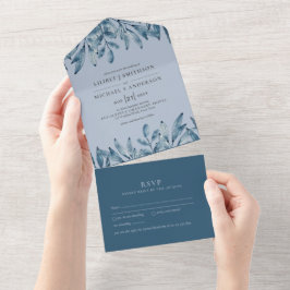 3in1 Dusty Blue Navy Löv Bröllop OSA