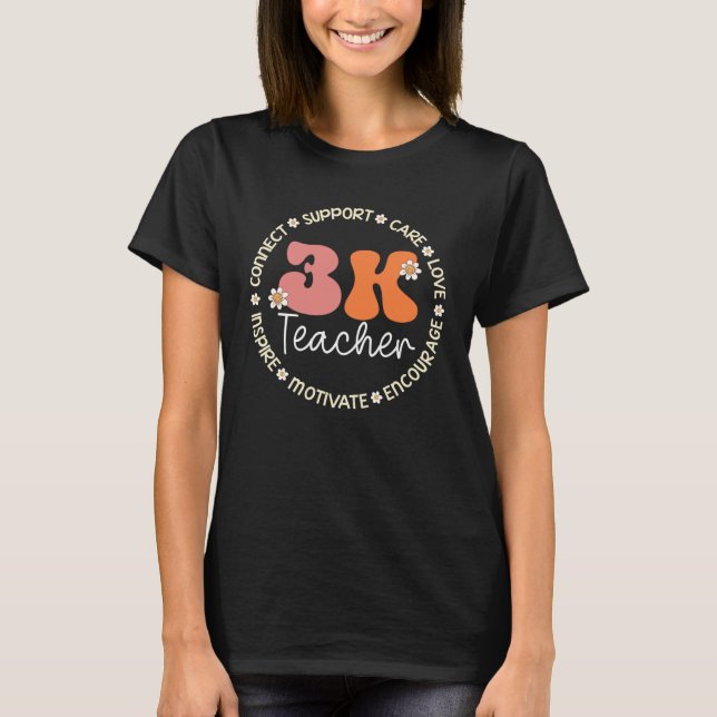 3K Teacher Appreciation Week Back to School T Shirt (Framsida)