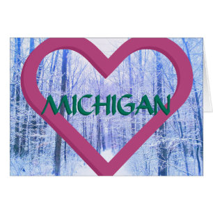 3MIKHIGAN HEART WINTER SKOGEN OBS KORT