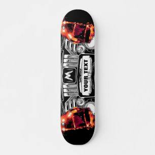 ~3PoP ART~ SKATE DECK, ANPASSAT DET! Skateboard Bräda 20,5 Cm