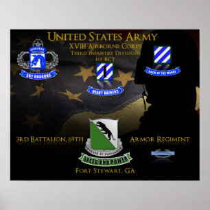 3rd Bataljon 69th ArmorRegiment (3-69 AR) Poster