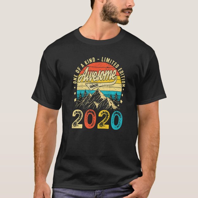 3rd Birthday  Awesome Since 2020 3 Years Old T Shirt (Framsida)