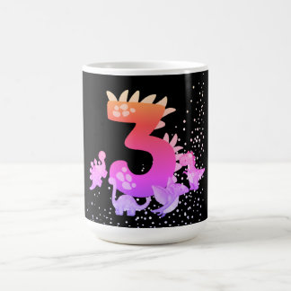 3rd Birthday. Dinosaur Design. My third birthday. Magisk Mugg