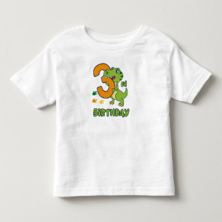 3rd birthday dinosaur t shirt