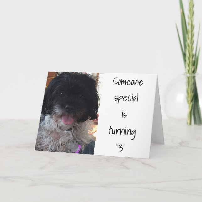 "3rd" BIRTHDAY" FÖR SPECIELLA BARN Kort (Framsida)