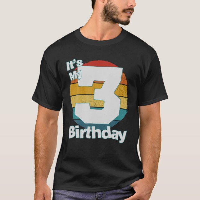 3Rd Birthday . It's My 3Rd Birthday 3 Year Old Bir T Shirt (Framsida)