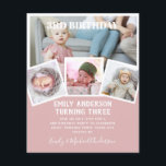 3RD Birthday Photo Collage Inbjudan Boy Mixed Flygblad<br><div class="desc">Bekvämt klassisk modern 4 xPHOTO COLLAGE med övertäckningstext och trendigets typografiklayout med textmall fält på båda sidor, så att du kan lägga till all information du behöver om party-evenemanget. Den här allt-i-1-födelsedagsartikeln kan användas som ett meddelande, inbjudan till firande eller som ett tack. Mycket färg att visa, 🎨 Design av...</div>