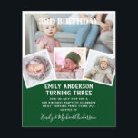 3RD Birthday Photo Collage Inbjudan Boy Mixed Flygblad<br><div class="desc">Bekvämt klassisk modern 4 xPHOTO COLLAGE med övertäckningstext och trendigets typografiklayout med textmall fält på båda sidor, så att du kan lägga till all information du behöver om party-evenemanget. Den här allt-i-1-födelsedagsartikeln kan användas som ett meddelande, inbjudan till firande eller som ett tack. Mycket färg att visa, 🎨 Design av...</div>