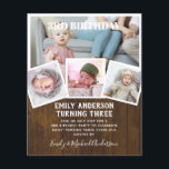 3RD Birthday Photo Collage Inbjudan Boy Mixed Flygblad<br><div class="desc">Bekvämt klassisk modern 4 xPHOTO COLLAGE med övertäckningstext och trendigets typografiklayout med textmall fält på båda sidor, så att du kan lägga till all information du behöver om party-evenemanget. Den här allt-i-1-födelsedagsartikeln kan användas som ett meddelande, inbjudan till firande eller som ett tack. Mycket färg att visa, 🎨 Design av...</div>