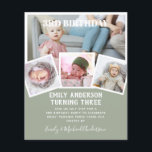 3RD Birthday Photo Collage Inbjudan Boy Mixed Flygblad<br><div class="desc">Bekvämt klassisk modern 4 xPHOTO COLLAGE med övertäckningstext och trendigets typografiklayout med textmall fält på båda sidor, så att du kan lägga till all information du behöver om party-evenemanget. Den här allt-i-1-födelsedagsartikeln kan användas som ett meddelande, inbjudan till firande eller som ett tack. Mycket färg att visa, 🎨 Design av...</div>