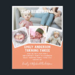 3RD Birthday Photo Collage Inbjudan Boy Mixed Flygblad<br><div class="desc">Bekvämt klassisk modern 4 xPHOTO COLLAGE med övertäckningstext och trendigets typografiklayout med textmall fält på båda sidor, så att du kan lägga till all information du behöver om party-evenemanget. Den här allt-i-1-födelsedagsartikeln kan användas som ett meddelande, inbjudan till firande eller som ett tack. Mycket färg att visa, 🎨 Design av...</div>